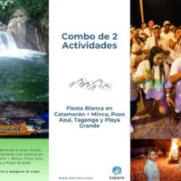 Combo Fiesta Blanca en Catanarán + Minca, Pozo Azul, Taganga y Playa Grande en Santa Marta con Exploria 15 Combo Fiesta Blanca en Catamarán + Minca, Pozo Azul, Taganga y Playa Grande en Santa Marta