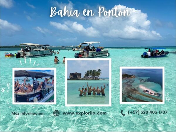 Tour Bahía en Pontón San Andrés con Exploria Tour Bahía en Pontón San Andrés Islas